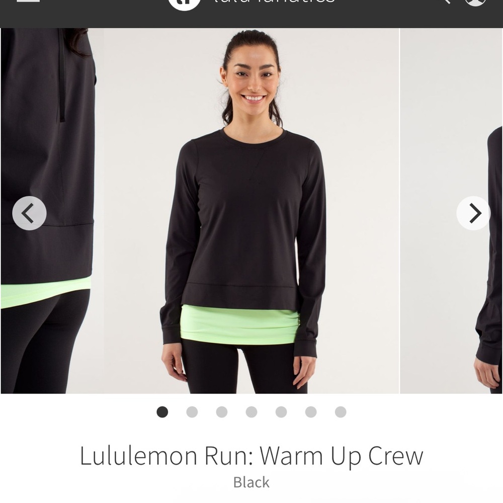 lululemon athletica Black Long Sleeve Top